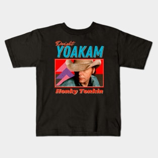 Dwight Yoakam Vintage Look 1986 // Honky Tonkin Original Fan Design Artwork Kids T-Shirt